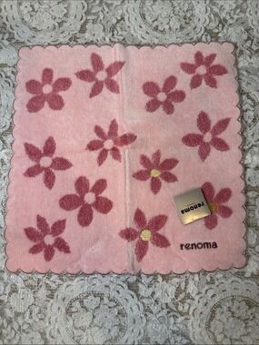 Renoma Pink Floral Hand / face Towel